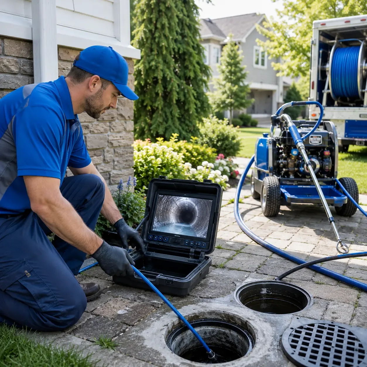 Outdoor drain cleaning professionals serving Teachey, NC